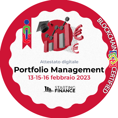Masterclass Portfolio Management | Starter | Streaming | 13-15-16 febbraio 2023
